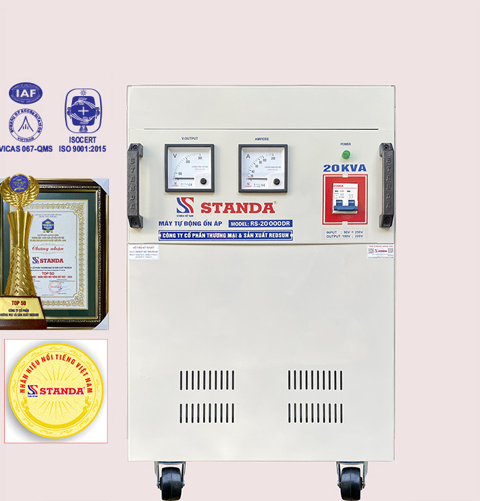 Ổn áp Standa 20kva dải 90v~250v