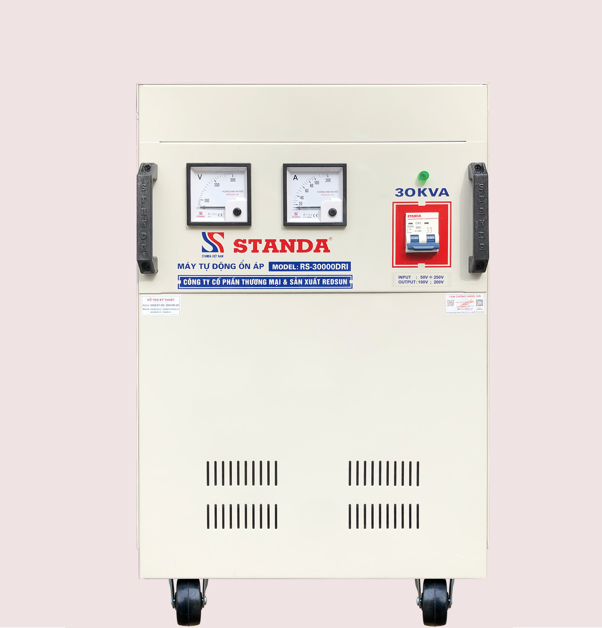 ổn áp standa 30KVA dải 50V-250V