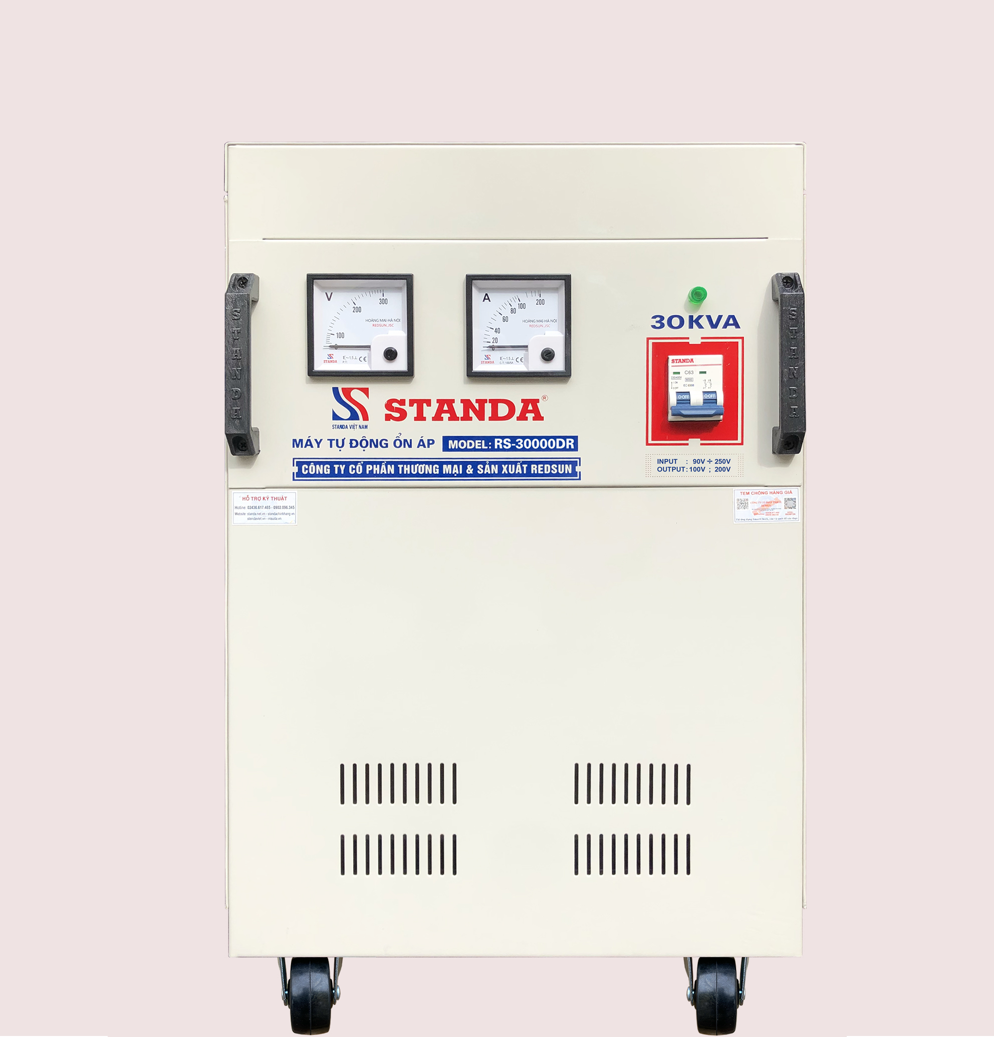 ổn áp standa 30KVA dải 90V -250V RS-300000DR