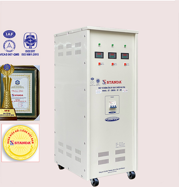 Ổn áp Standa 30kVA 3 pha dải 160v-430v