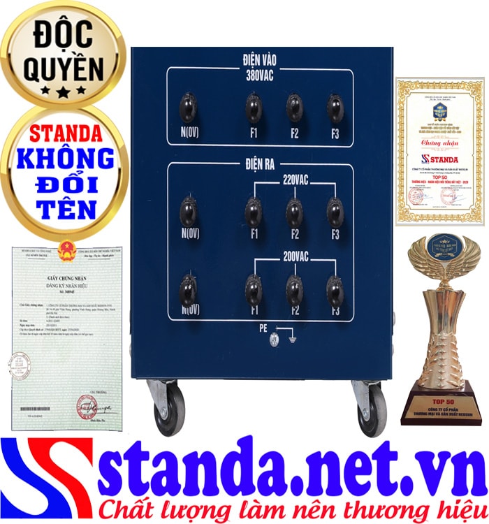 Có nên sử dụng biến áp cách ly Standa 10kva? biến áp cách ly 3 pha 10Kva chính hãng