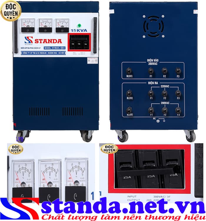 Biến áp cách ly 15kva Standa 3 pha