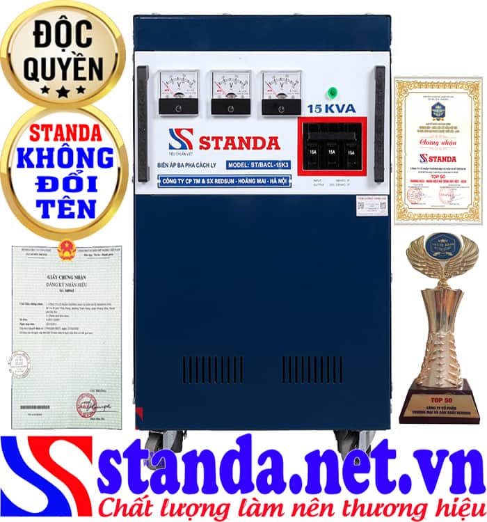 Biến áp cách ly 15kva Standa 3 pha