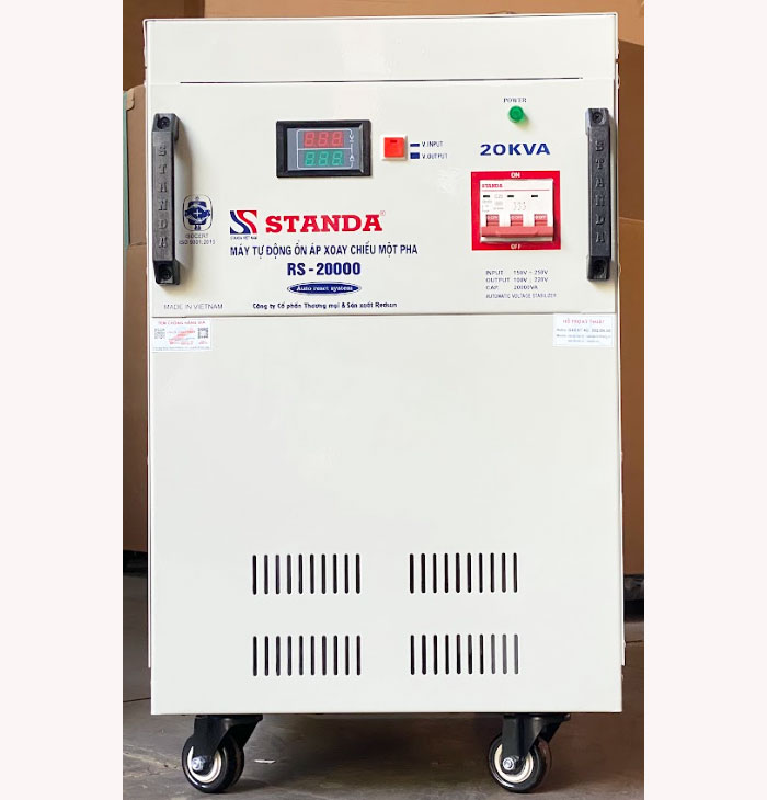 ổn áp Standa 20KVA dải 150V - 250V dây đồng