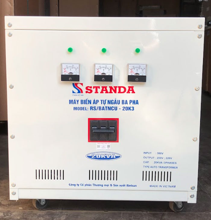 biến áp tự ngẫu Standa 20KVA dây đồng siêu bền bỉ chất lượng tốt