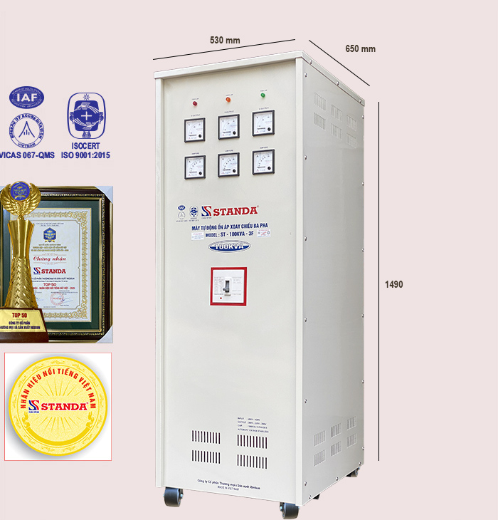 Ổn áp Standa 100kVA dây đồng 100%