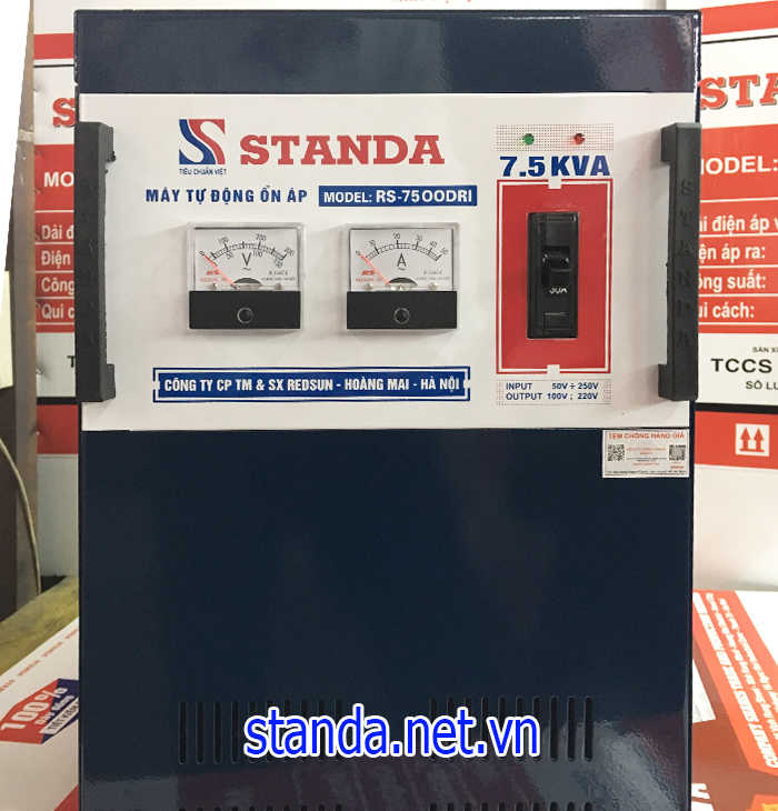 Ổn áp Standa 7,5kVA chính hãng của Công ty dây đồng 100% Ổn áp Standa 7,5kVA chính hãng của Công ty dây đồng 100%