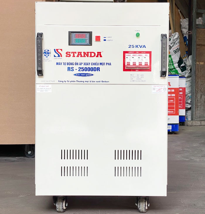 Ổn áp Standa 25KVA dải 90V -250V dây đồng siêu bền bỉ