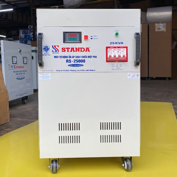 ổn áp xoay chiều 1 pha Standa 25KVA dải 150V -250V day dong
