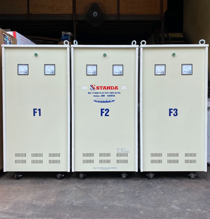 ổn áp Standa 400KVA với công dụng của máy mặt trước 