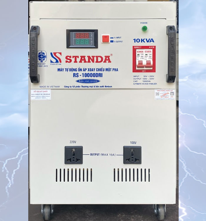 hình ảnh máy ổn áp Standa 10KVA dải 50V-250V siêu bền bỉ chất lượng cao