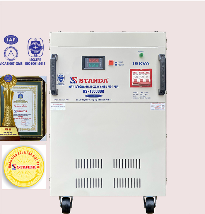 Ổn áp Standa 10KVA điện áp 150V-250V