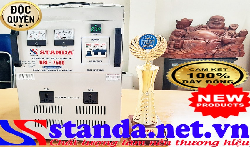 Ổn áp đa năng standa 7.5KVA DRI (90V-250V) Ổn áp đa năng standa 7.5KVA DRI (90V-250V)
