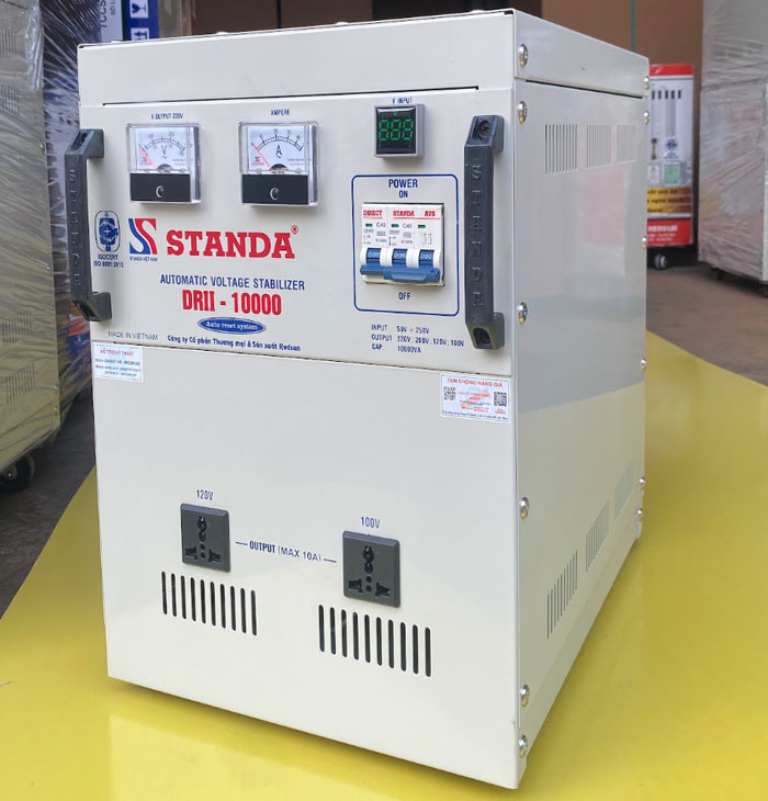 ổn áp Standa 10KVA DRII mặt nghiêng của máy - ổn áp Standa đa chức năng ổn áp Standa 10KVA DRII mặt nghiêng của máy - ổn áp Standa đa chức năng