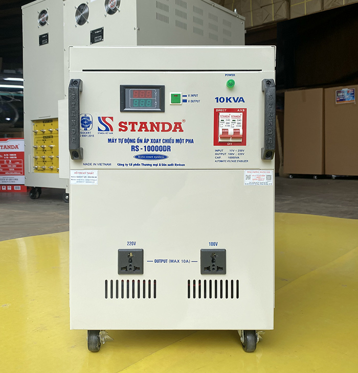 Ổn áp Standa 10kva dải 90v-250v mới