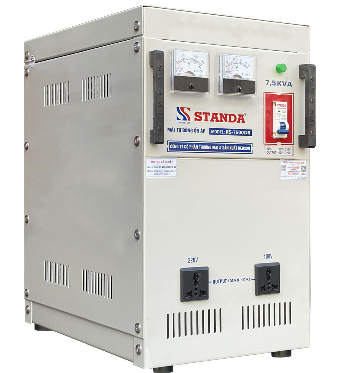 ổn áp Standa 7.5KVA điện áp vào 90V-250V ổn áp Standa 7.5KVA điện áp vào 90V-250V