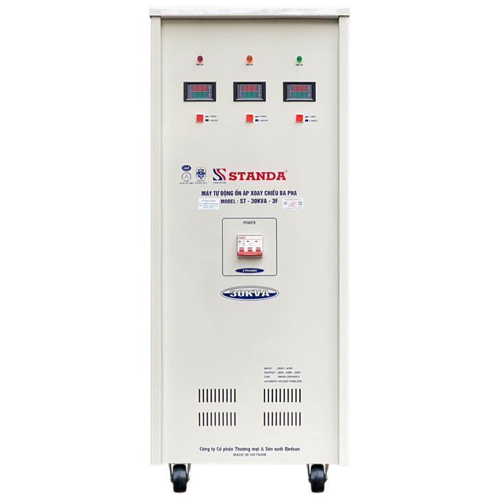 ổn áp Stadna 50KVA 3 pha dây đồng 100%