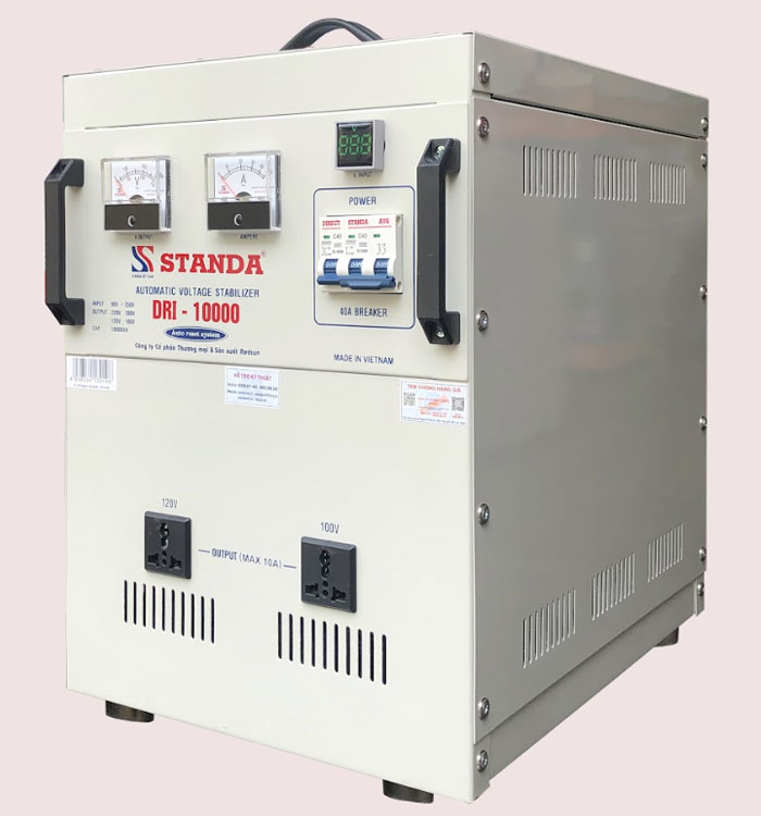 Ổn áp Standa 10KVA DRI dây đồng siêu bền bỉ