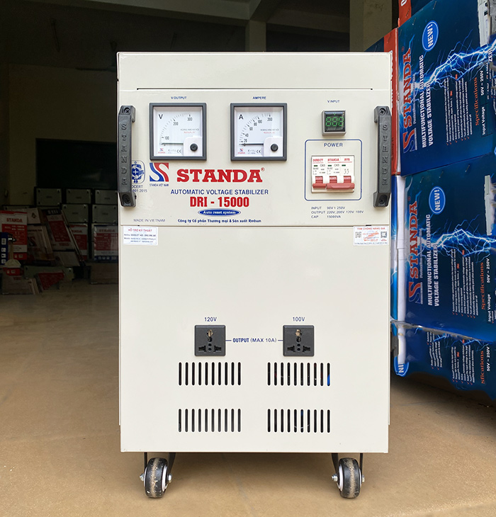 Ổn áp Standa 15KVA dải 90V đa chức năng new