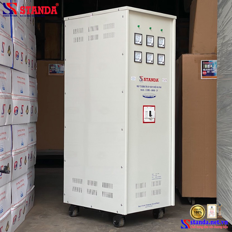 máy ổn áp STANDA 40KVA điện áp 170V-250V điện áp ra 220V