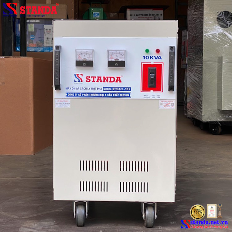 ổn áp cách ly Standa 10KVA điện áp đầu vào 150V -250V điện áp ra 110V -220V