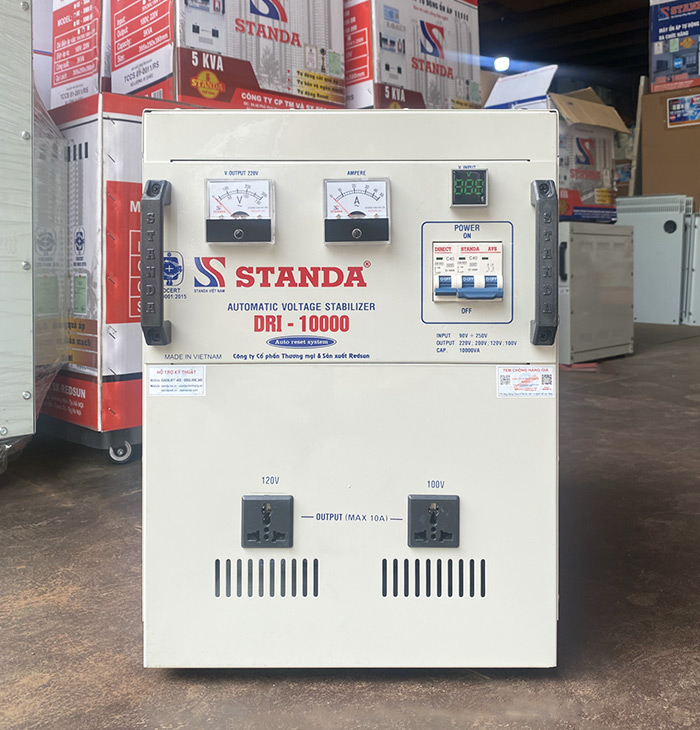 Giá ổn áp đa năng STANDA 10kva dải 90v-250v