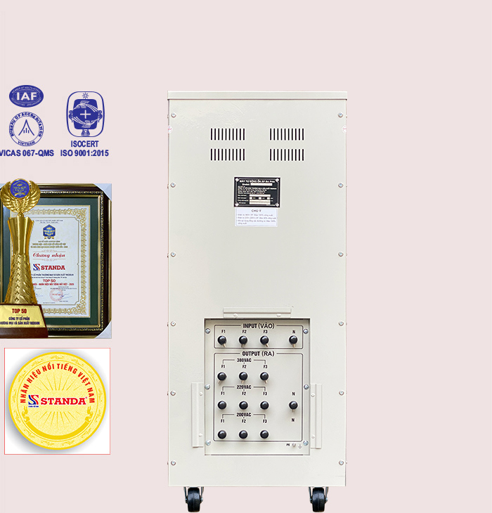 Đánh giá ổn áp Standa 30KVA dải 160v-430v