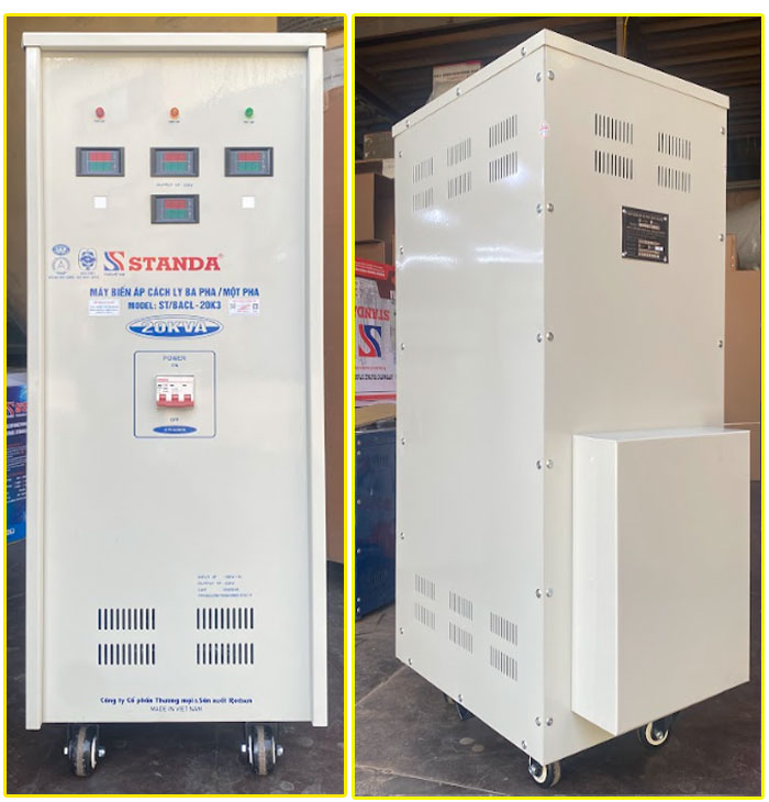 biến áp cách ly standa 20KVA 3 pha ra 1 pha dây đồng giá rẻ biến áp cách ly standa 20KVA 3 pha ra 1 pha dây đồng giá rẻ