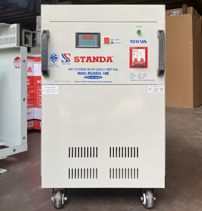 thiet bi chong giat on ap standa 10KVA mat truoc may thiet bi chong giat on ap standa 10KVA mat truoc may