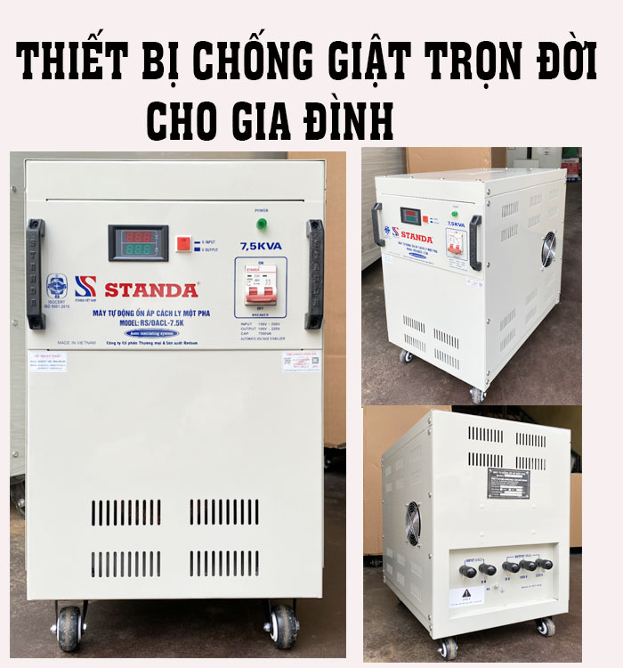 Ảnh thiết bị chống giật trọn đời cho gia đình 7.5KVA siêu bền bỉ Ảnh thiết bị chống giật trọn đời cho gia đình 7.5KVA siêu bền bỉ