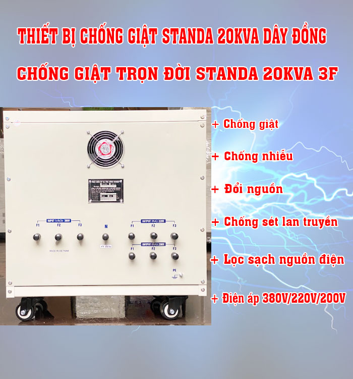 hình ảnh thiết bị chống giật Standa 20KVA 3F mặt sau của máy dây đồng siêu bền bỉ hình ảnh thiết bị chống giật Standa 20KVA 3F mặt sau của máy dây đồng siêu bền bỉ