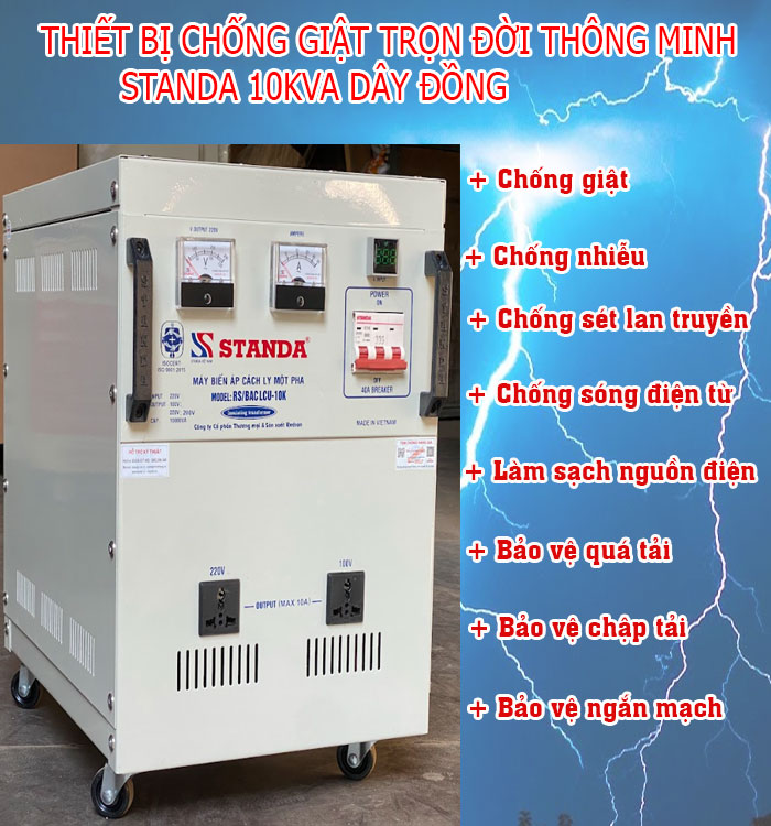 thiết bị chống giật 10KVA chống giật thông minh giá rẻ trọn đời thiết bị chống giật 10KVA chống giật thông minh giá rẻ trọn đời