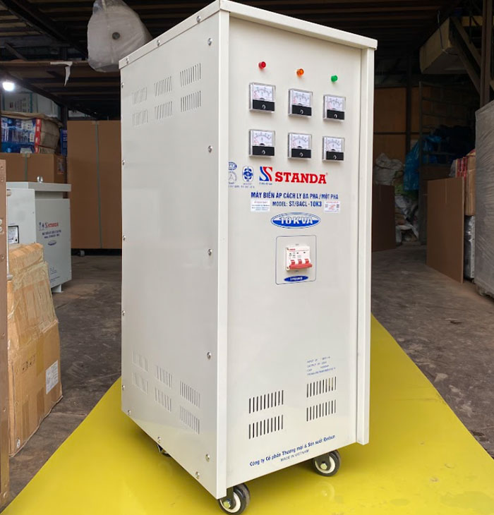 biến áp cách ly Standa 10KVA 3 pha ra 1 pha 380V-220V dây đồng biến áp cách ly Standa 10KVA 3 pha ra 1 pha 380V-220V dây đồng