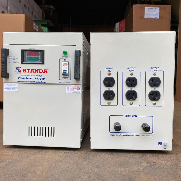 ảnh biến áp cách ly Standa 10KVA dây đồng siêu bên bỉ cách ly công suất nhỏ -3kva