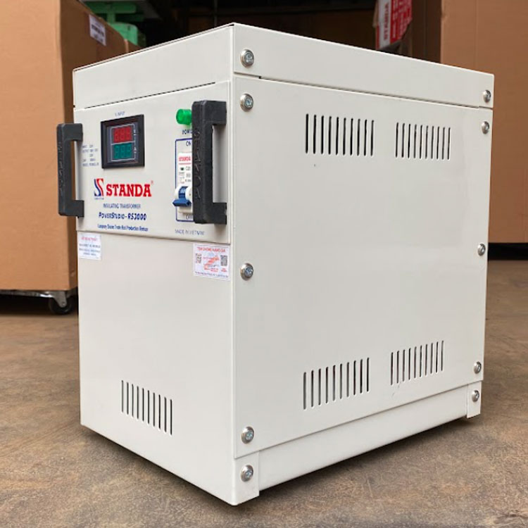 bien ap cach ly Standa 3KVA chống giật chống nhiễu